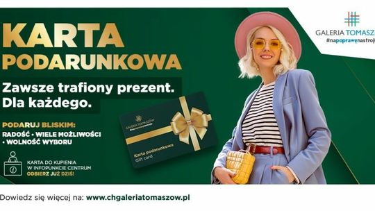 Galeria Tomaszów wprowadziła karty podarunkowe