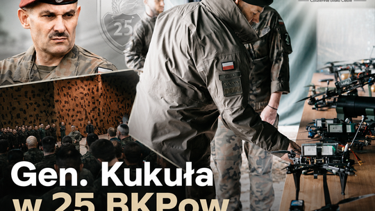 Generał Wiesław Kukuła z wizytą w 25 Brygadzie Kawalerii Powietrznej. Drony, śmigłowce AW149 i przyszłość armii