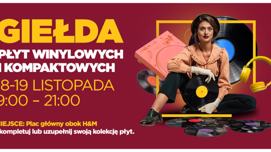 Giełda płyt winylowych - unikalne czarne krążki w Galerii Tomaszów