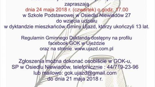 Gminne dyktando w Ujeździe