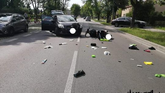 Groźny wypadek na Grota Roweckiego