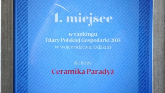 Grupa Paradyż z tytułem „Filar Polskiej Gospodarki” już po raz czwarty