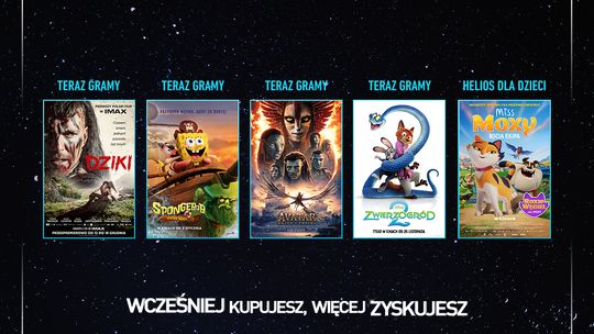 Helios prezentuje styczniowy repertuar. Hity, premiery i wyjątkowe wydarzenia na wielkim ekranie