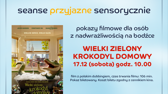 Hit „Wielki zielony krokodyl domowy”  w ramach cyklu Helios bez Barier