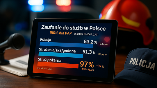 IBRiS dla PAP: spada zaufanie do policji i straży miejskiej