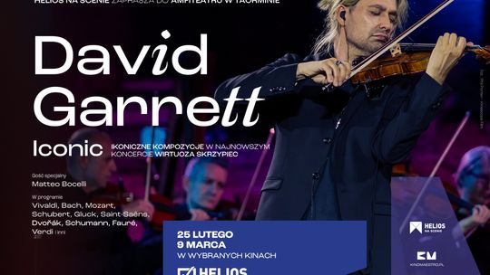 „ICONIC” – porywający koncert Davida Garretta w kinach Helios