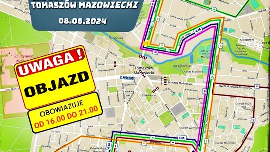 III Letnie Grand Prix Tomaszowa Mazowieckiego i zmiany dla komunikacji miejskiej