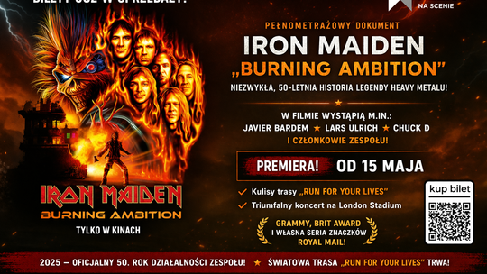 Iron Maiden „Burning Ambition” w Heliosie na Scenie. Film o legendzie heavy metalu trafi do kin