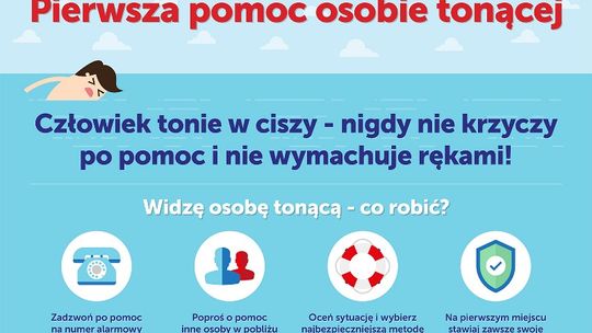 Jak pomóc tonącemu? Infografika
