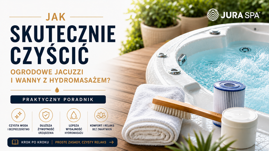 Jak skutecznie czyścić ogrodowe jacuzzi i wanny z hydromasażem? Praktyczny poradnik od JuraSPA