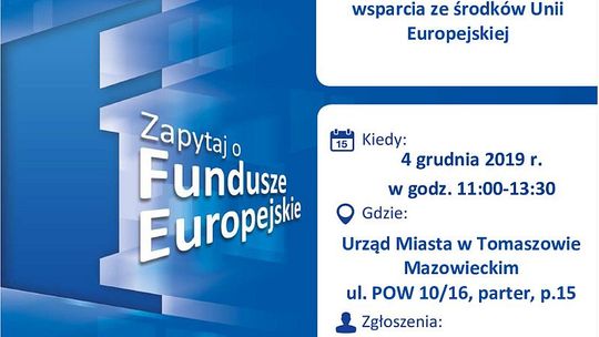 Jak uzyskać wsparcie ze środków Unii Europejskiej? - zapytaj eksperta