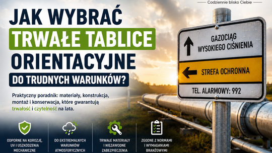 Jak wybrać trwałe tablice orientacyjne do trudnych warunków?