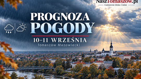 Jesień przypomina o sobie. Chłodniej i deszczowo w Tomaszowie