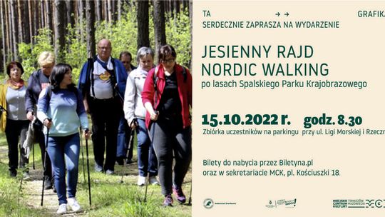 Jesienny rajd nordic walking po spalskich lasach