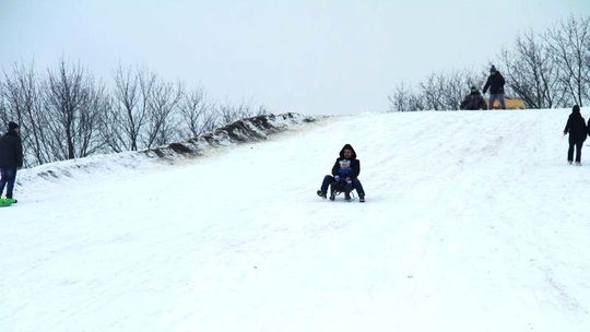 Jeżdżą w Snowparku