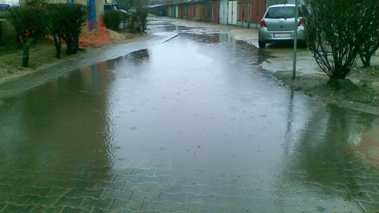 Jezioro na ul. Barlickiego...