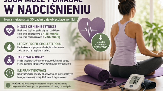 Joga może pomagać przy nadciśnieniu. Są nowe dane