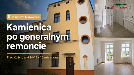 Kamienica przy placu Kościuszki odzyskała blask. Remont za blisko 7,8 mln zł i 10 nowych mieszkań
