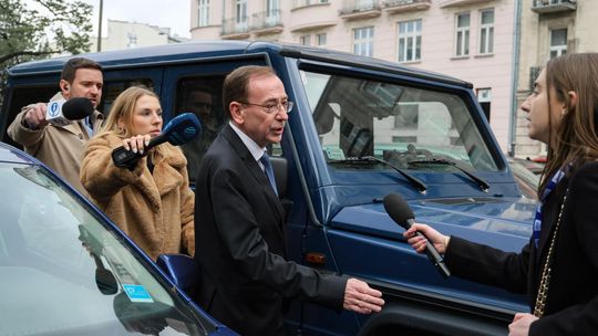 Kamiński przybył do Prokuratury Okręgowej w Warszawie, gdzie ma usłyszeć zarzut