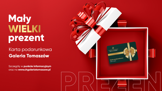 Karty podarunkowe na Święta Galerii Tomaszów!