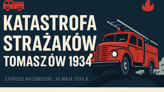 Katastrofa samochodu straży ogniowej na szosie Brzeziny–Tomaszów. Druhowie ciężko poszkodowani