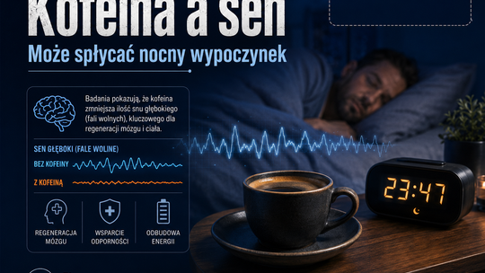Kawa, która nie gaśnie po zmroku. Ekspertka ostrzega: kofeina może spłycać sen, nawet gdy śpimy osiem godzin