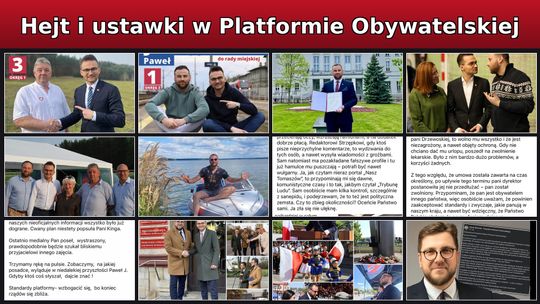 Kolejne skandale w Koalicji Obywatelskiej: post radnego Mordaki i "ustawiany" konkurs dla Pawła Jabłońskiego