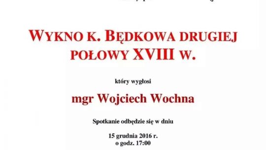 Kolejny historyczny wykład