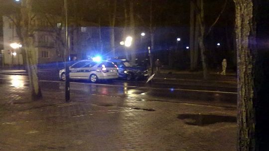 Kolizja przed nowym Starostwem