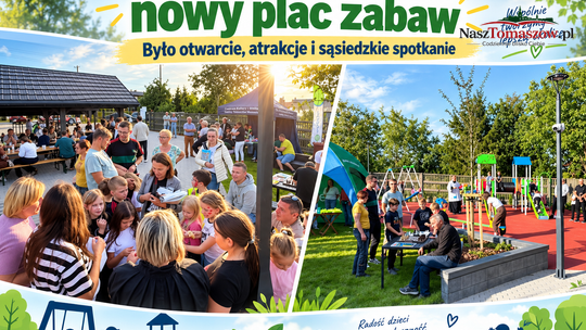 Kolonia Zawada ma nowy plac zabaw. Było otwarcie, atrakcje i sąsiedzkie spotkanie