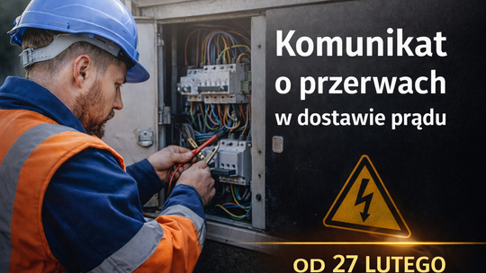 Komunikat o przerwach w dostawie prądu