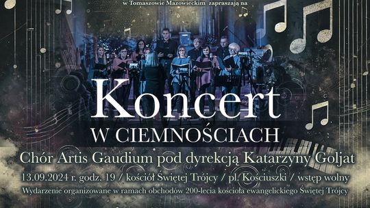 Koncert w ciemnościach w murach kościoła Świętej Trójcy