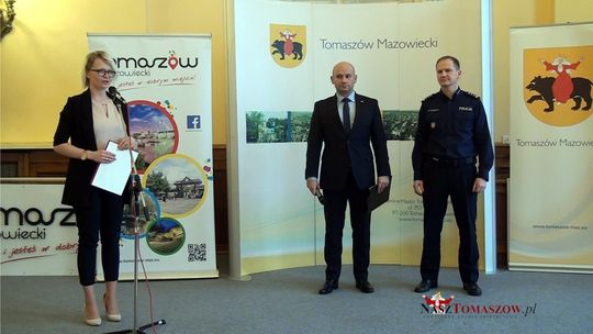Konferencja prasowa dotycząca miejskiego monitoringu