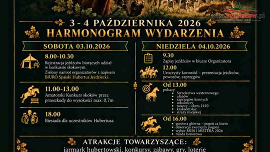 Konie, ułani, kaskaderzy i pogoń za lisem. Spała szykuje jeden z najbardziej widowiskowych weekendów jesieni