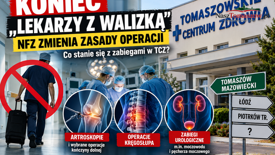 Koniec „lekarzy z walizką”. NFZ zmienia zasady operacji. Co stanie się z zabiegami w TCZ?