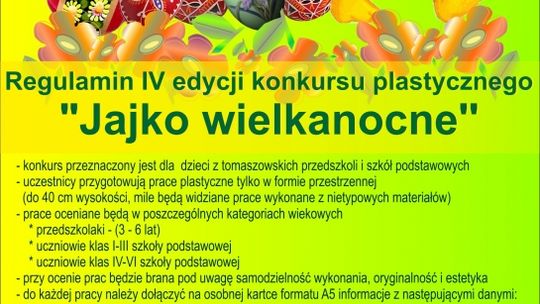 Konkurs plastyczny "Jajko wielkanocne"