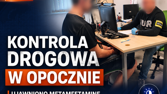 Kontrola drogowa w Opocznie doprowadziła do ujawnienia metamfetaminy