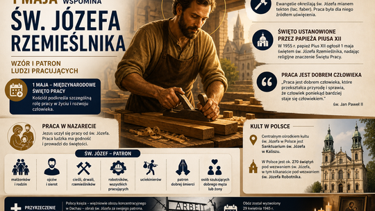 Kościół katolicki 1 maja wspomina św. Józefa Rzemieślnika