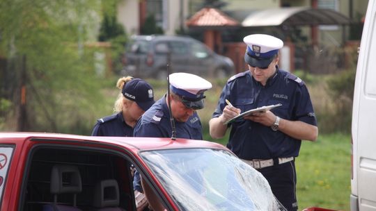 Kraksa przed komendą