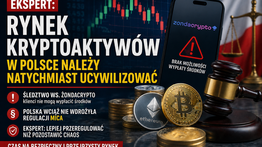Kryptowaluty bez kontroli? Ekspert bije na alarm: „ten rynek trzeba natychmiast ucywilizować”