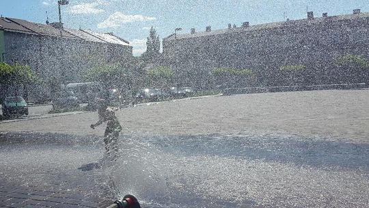 Kurtyna wodna na pl. Kościuszki