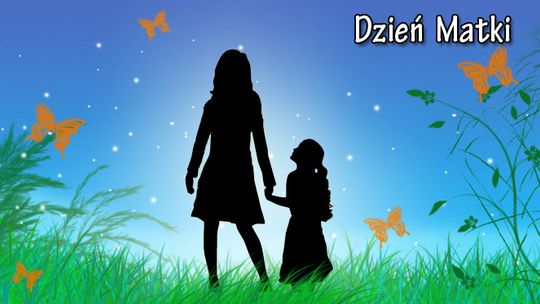 Kwiatek i ulotka na Dzień Matki