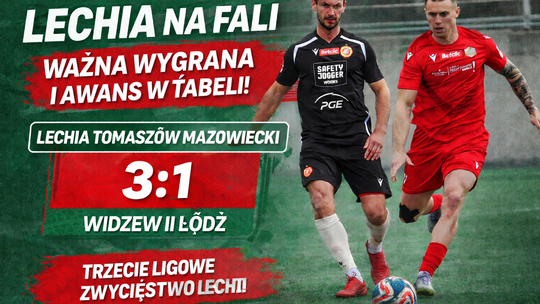 Lechia nie zwalnia. Trzecie zwycięstwo z rzędu i wyraźny awans w tabeli