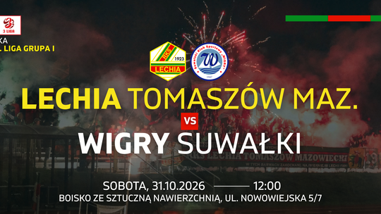 Lechia przed wielkim testem. Do Tomaszowa przyjeżdża wicelider z Suwałk