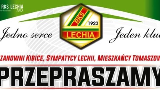 Lechia przeprasza