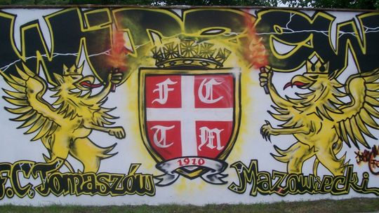 Legalne graffiti Widzewa w Tomaszowie