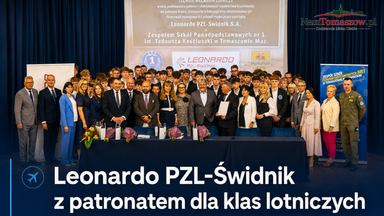 Leonardo PZL-Świdnik wchodzi do tomaszowskiego „Mechanika”. Lotnicze klasy z patronatem jednego z liderów branży