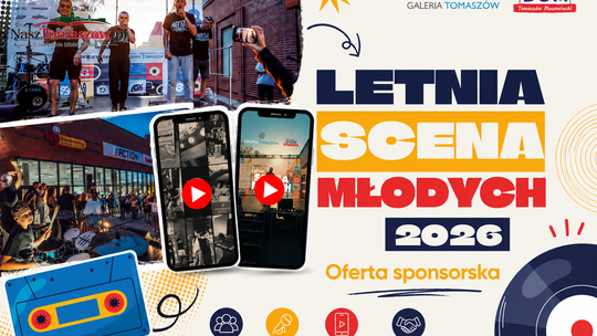 Letnia Scena Młodych wraca do Tomaszowa. Cztery wakacyjne piątki, młoda energia i scena otwarta dla talentów