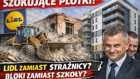 Lidl zamiast strażnicy? Bloki zamiast szkoły? Tak się produkuje polityczne plotki
