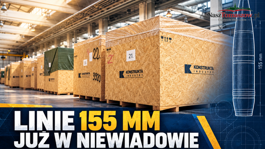 Linie do produkcji amunicji 155 mm już w Niewiadowie. Rozpoczęły się montaż i szkolenia
